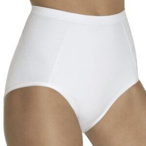 #510 Bali Seamless Extra Firm Control Shaping Brief, White 2XL Women's